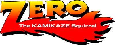 Zero the Kamikaze Squirrel logo for Sega Genesis